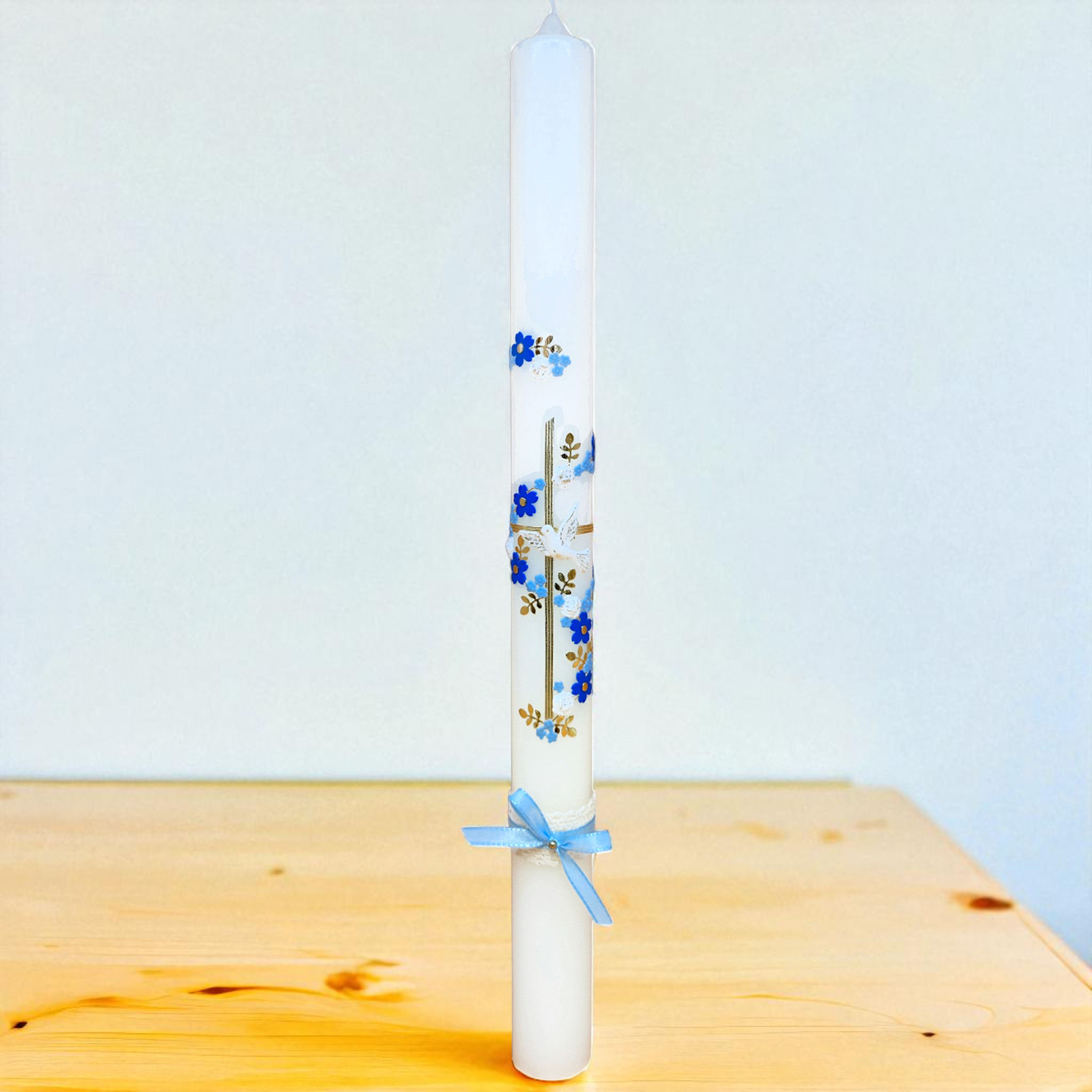 Taufkerze_50x4cm_Bezaubernd_blau